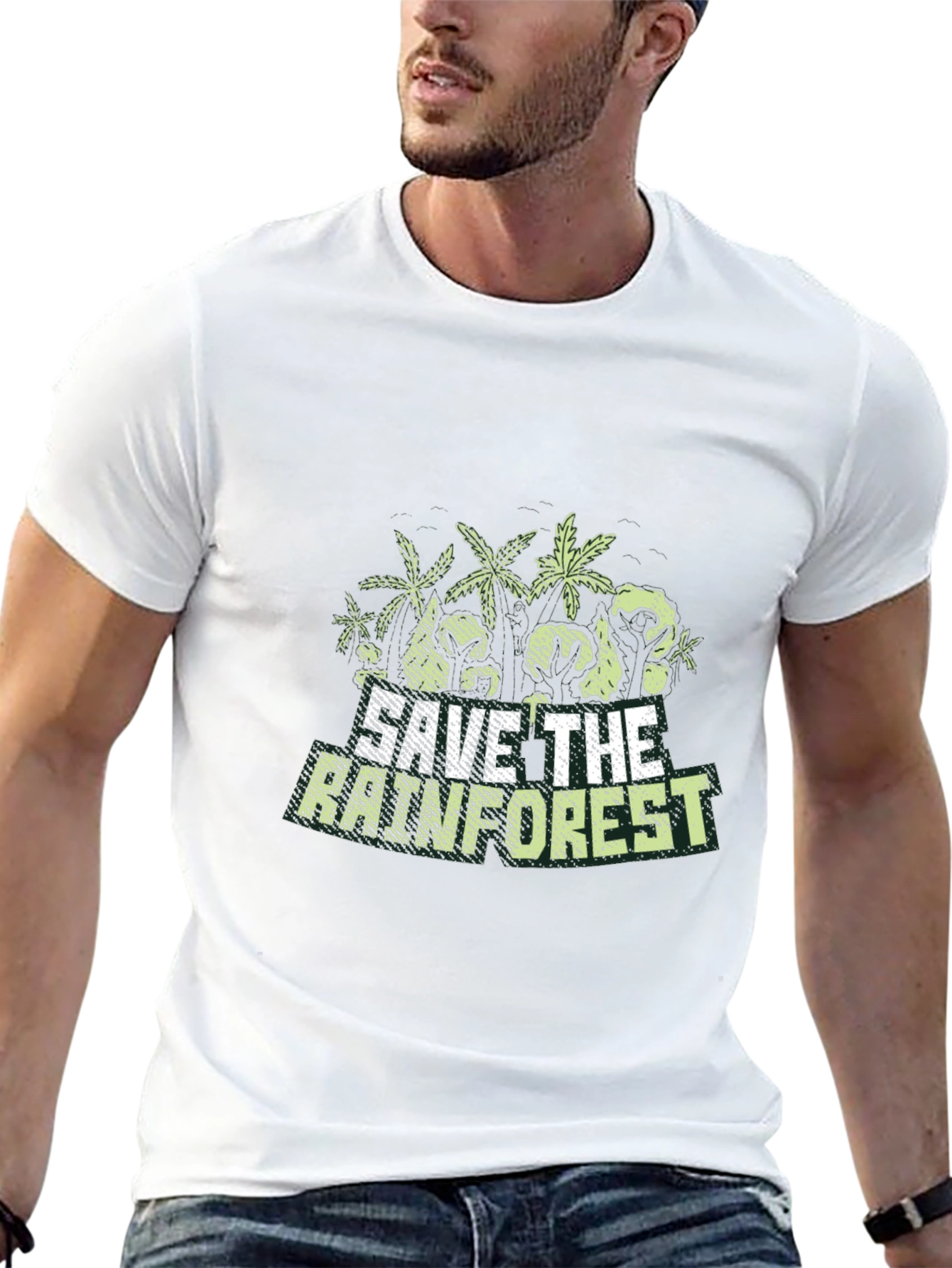 Save The Rainforest Graphic T-Shirt