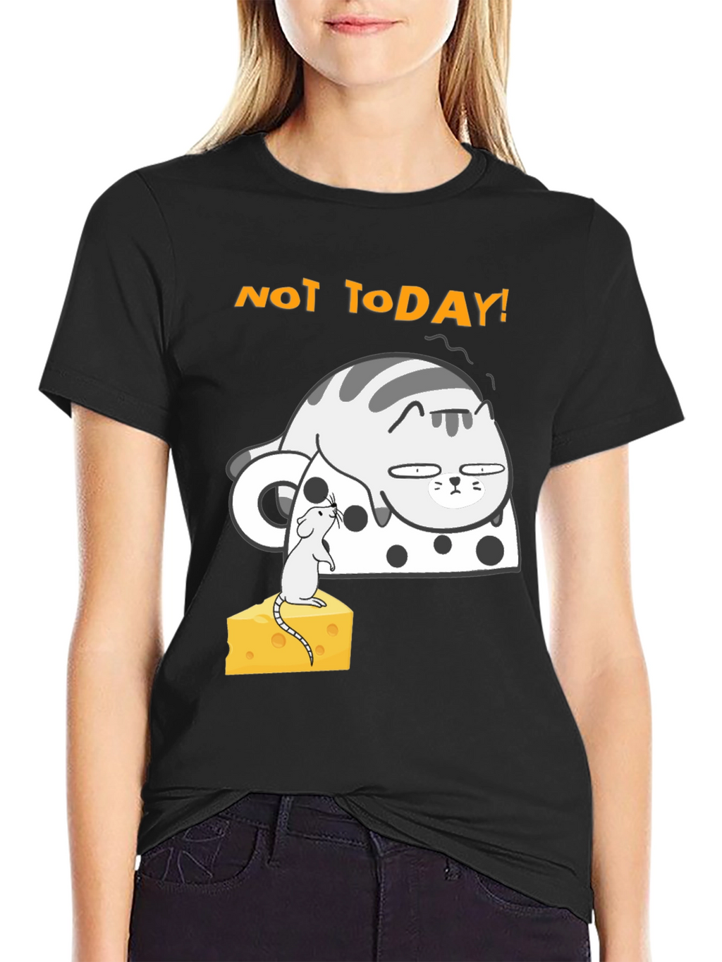 Not Today Cat T-Shirt - Funny Graphic Tee