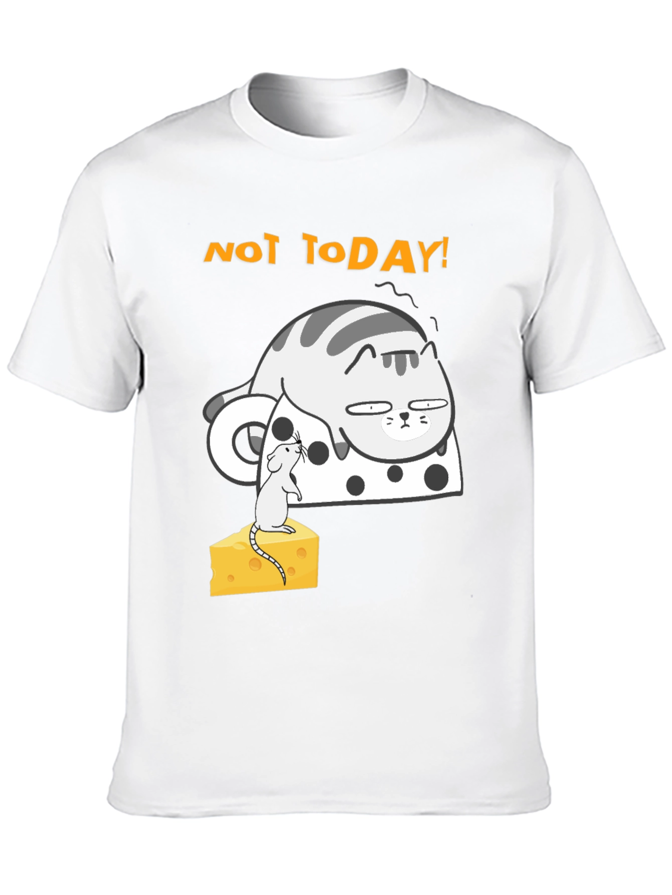 Not Today Cat T-Shirt - Funny Graphic Tee