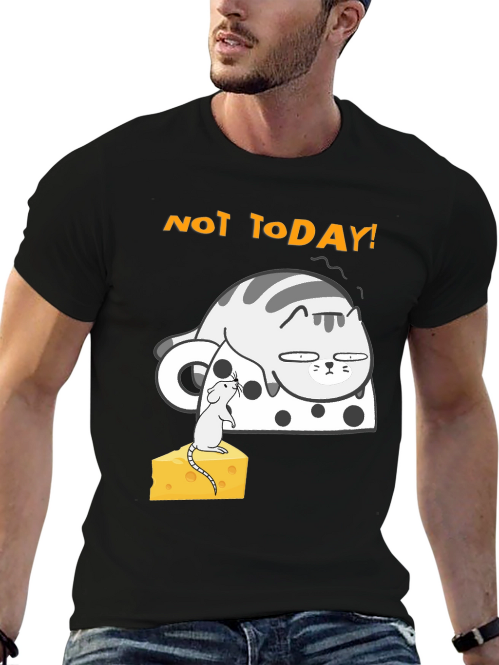 Not Today Cat T-Shirt - Funny Graphic Tee