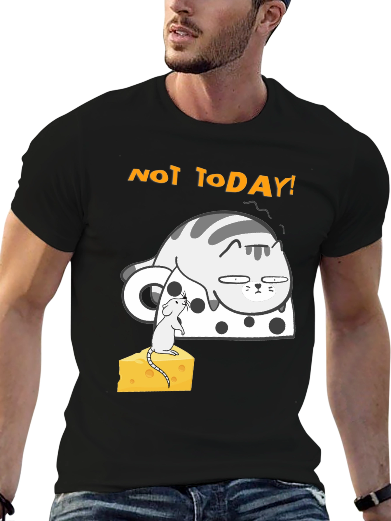 Not Today Cat T-Shirt - Funny Graphic Tee