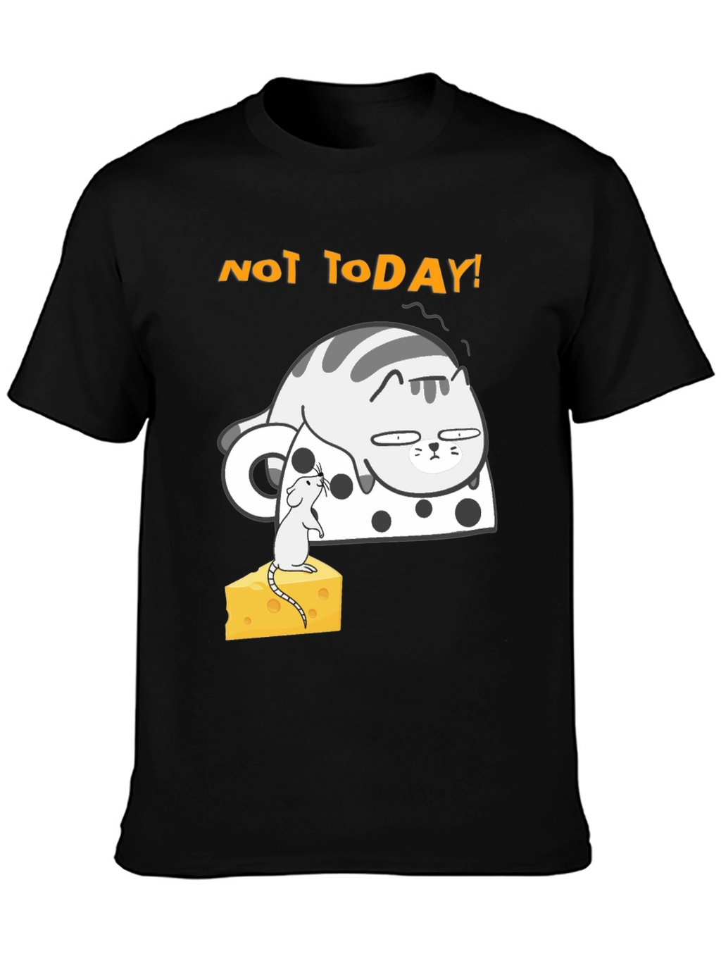Not Today Cat T-Shirt - Funny Graphic Tee