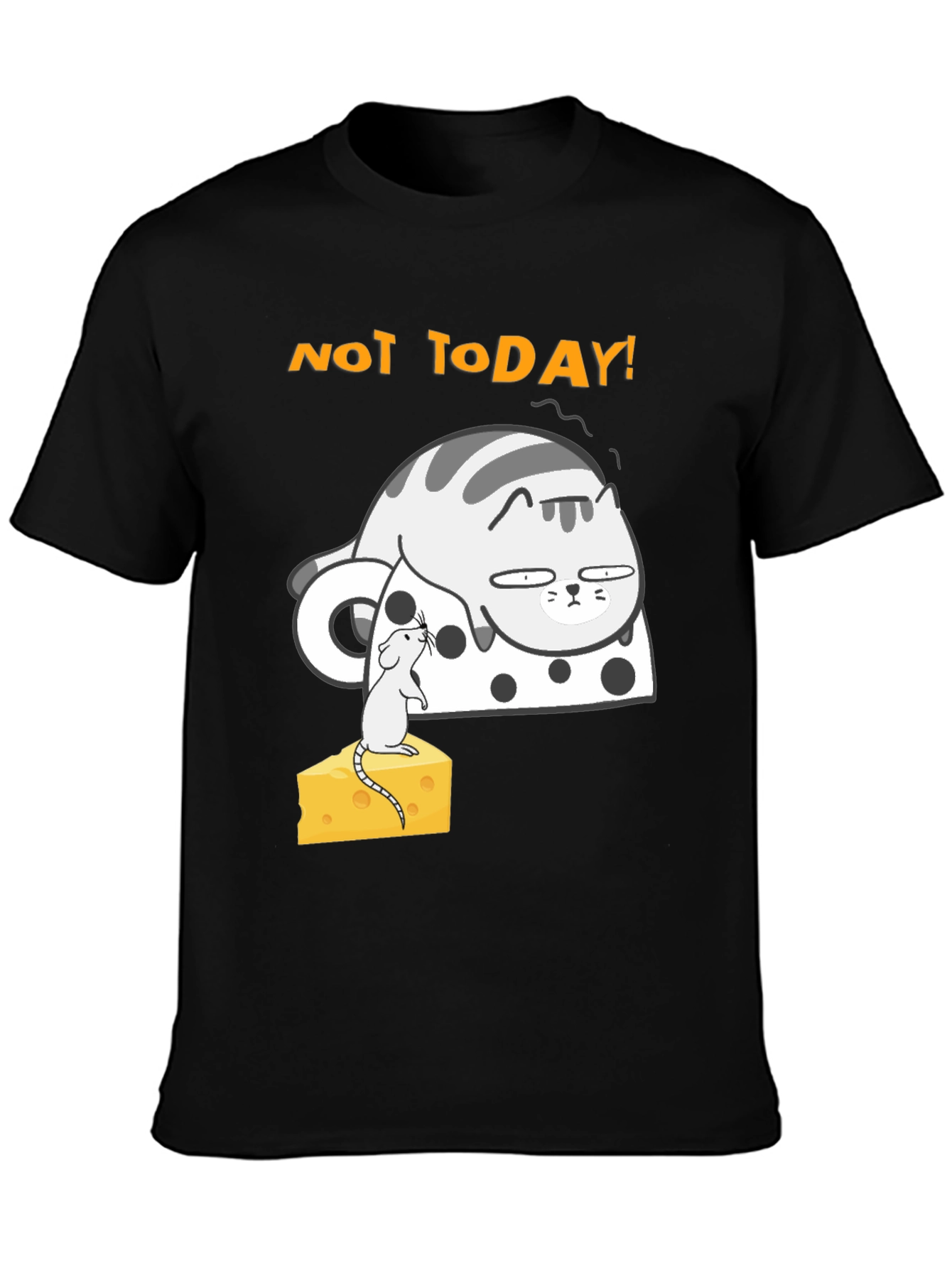 Not Today Cat T-Shirt - Funny Graphic Tee