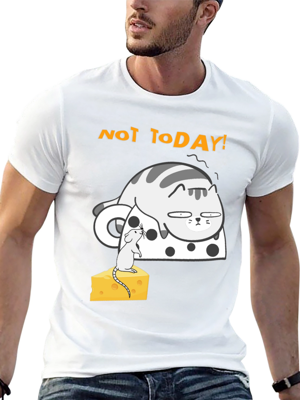 Not Today Cat T-Shirt - Funny Graphic Tee