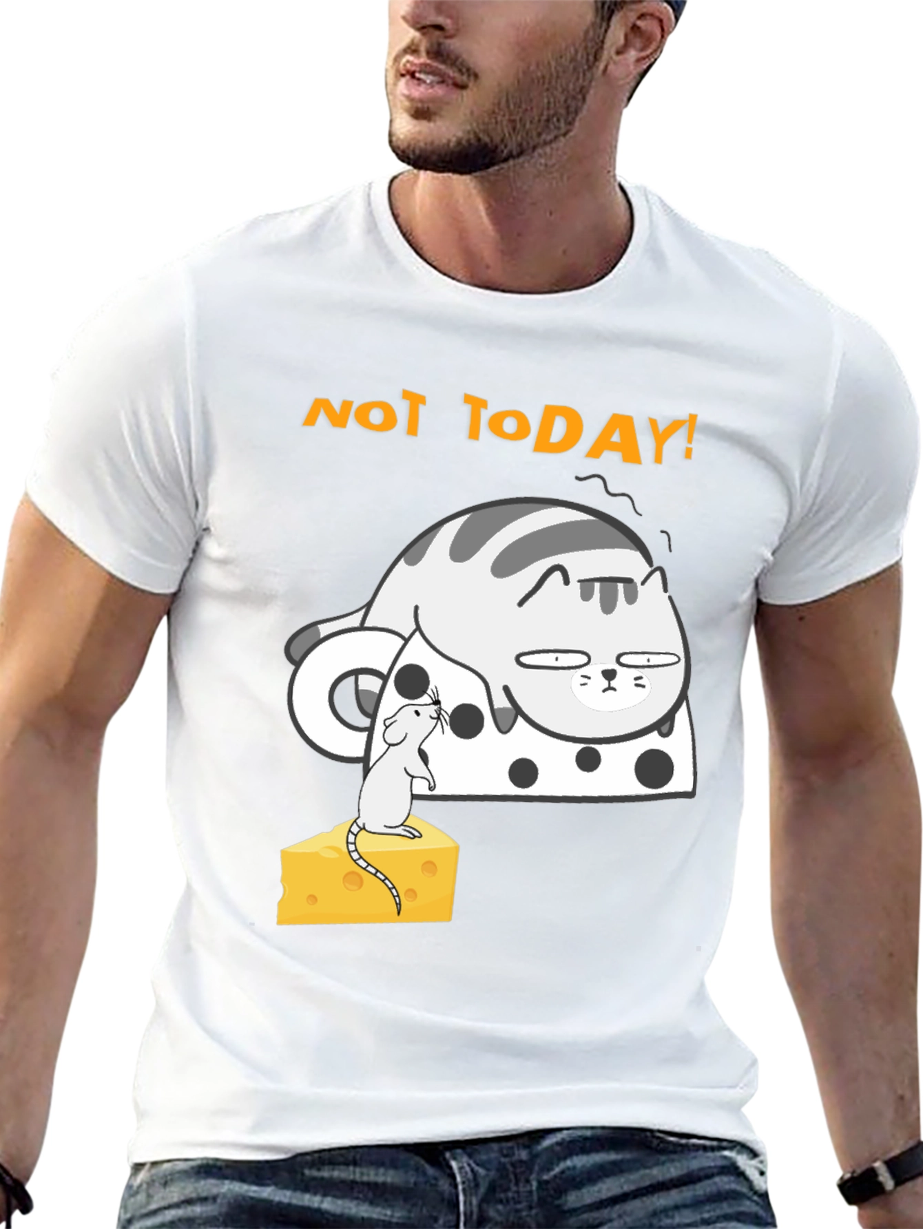 Not Today Cat T-Shirt - Funny Graphic Tee
