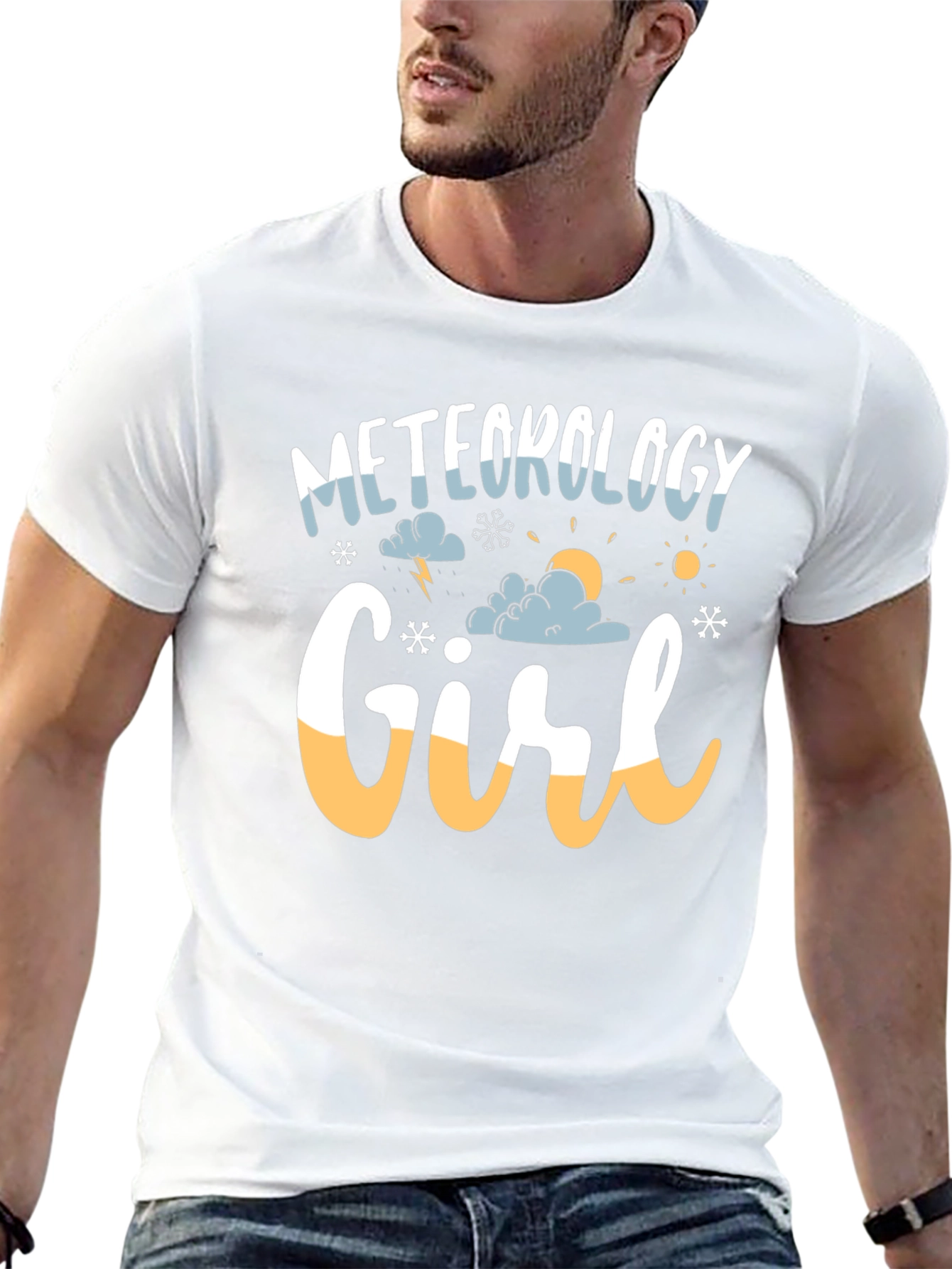 Meteorology Girl Black Graphic Tee