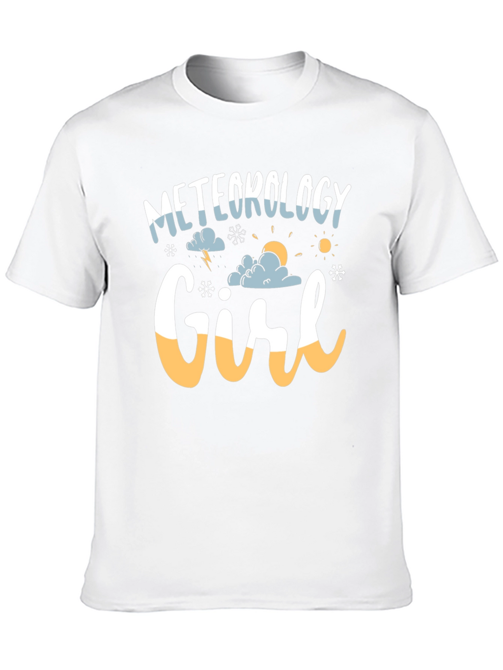 Meteorology Girl Black Graphic Tee