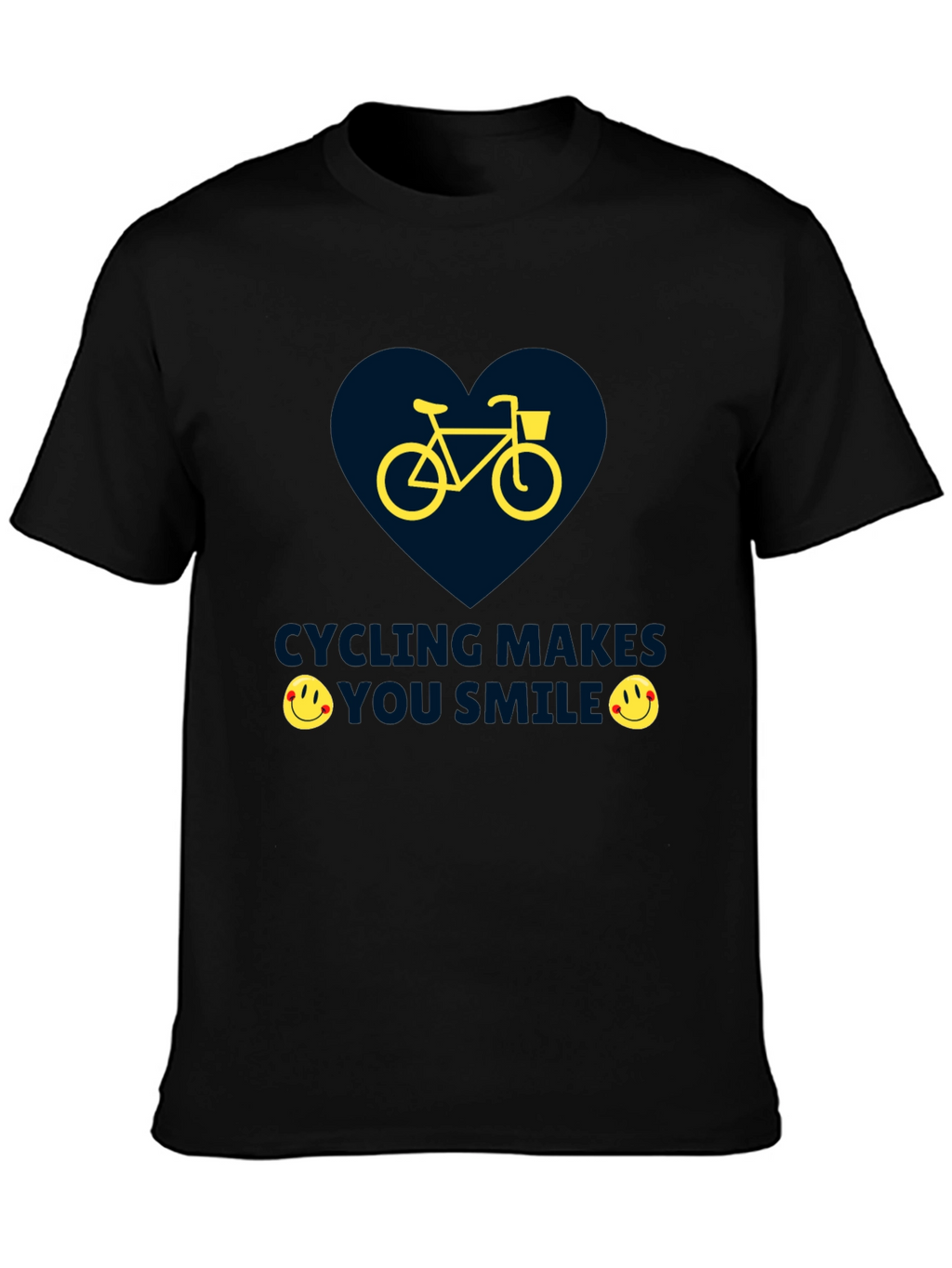Cycling Makes You Smile Graphic T-Shirt