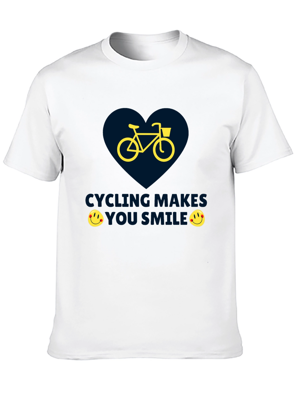 Cycling Makes You Smile Graphic T-Shirt