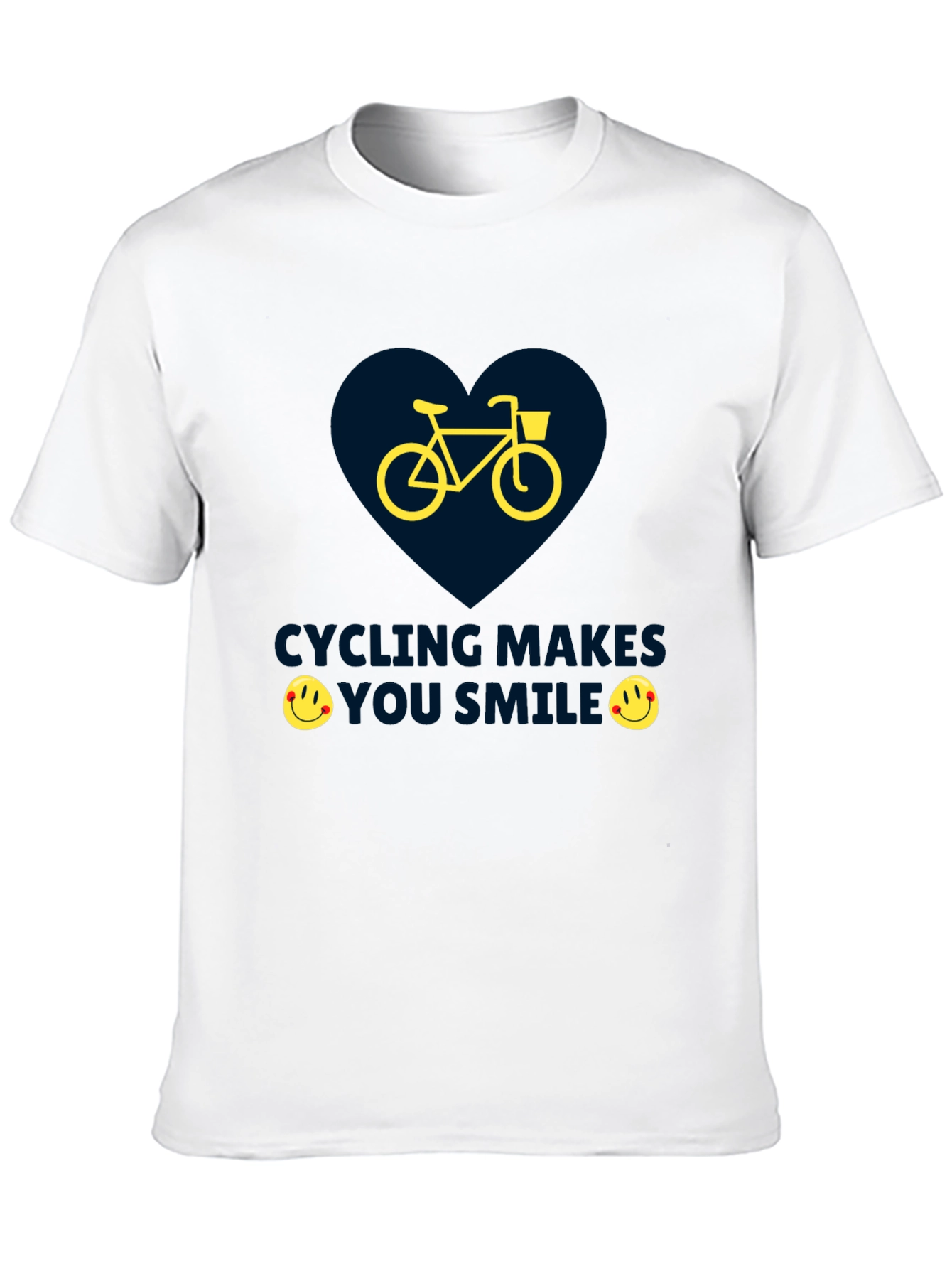 Cycling Makes You Smile Graphic T-Shirt
