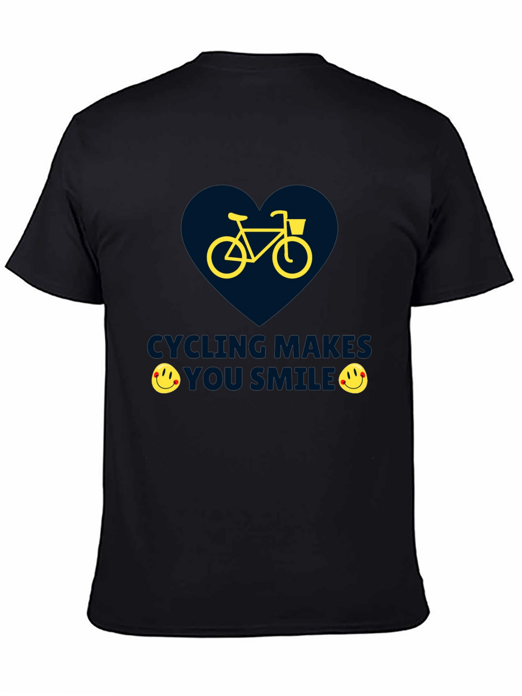 Cycling Makes You Smile Graphic T-Shirt