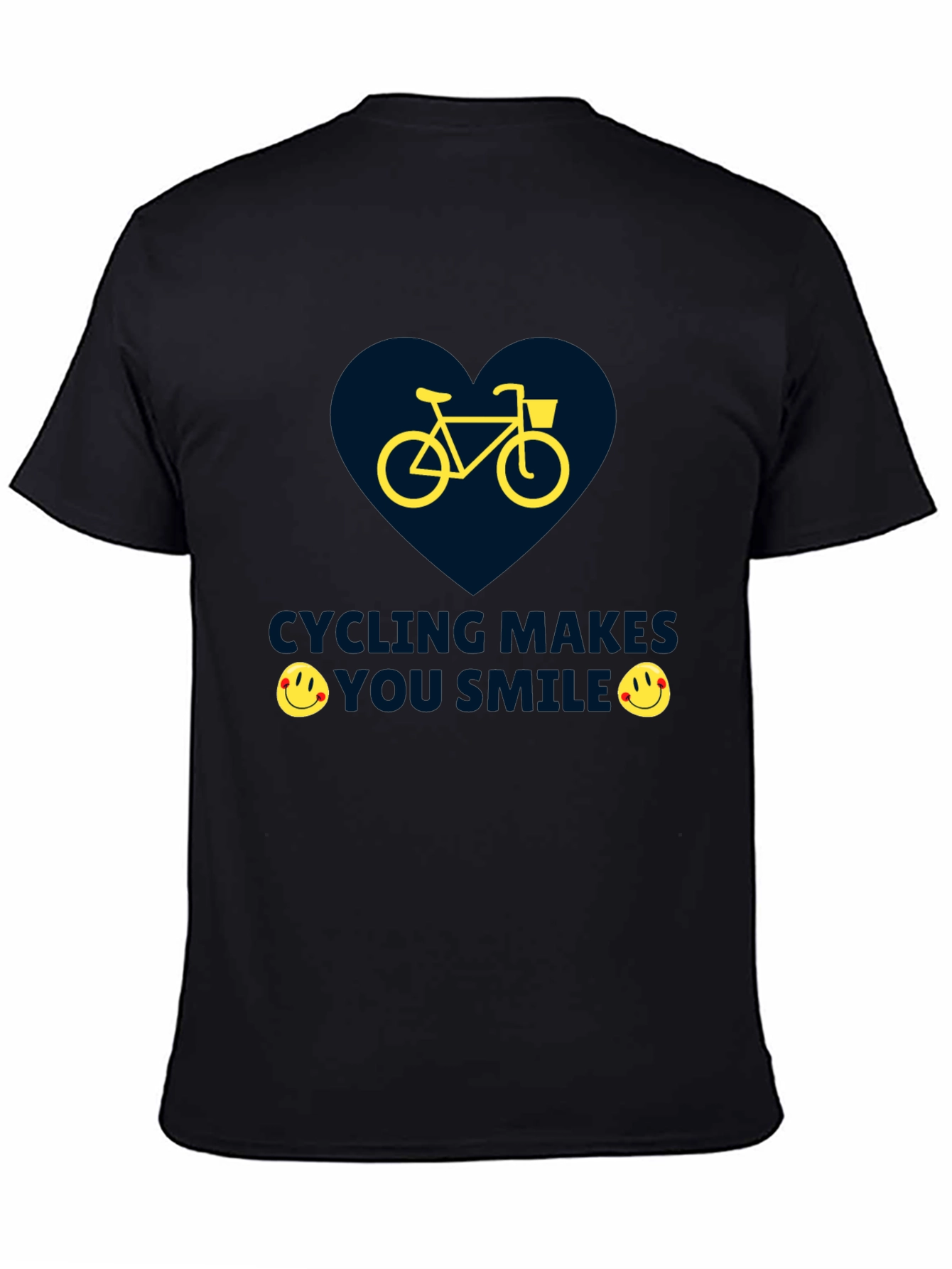 Cycling Makes You Smile Graphic T-Shirt