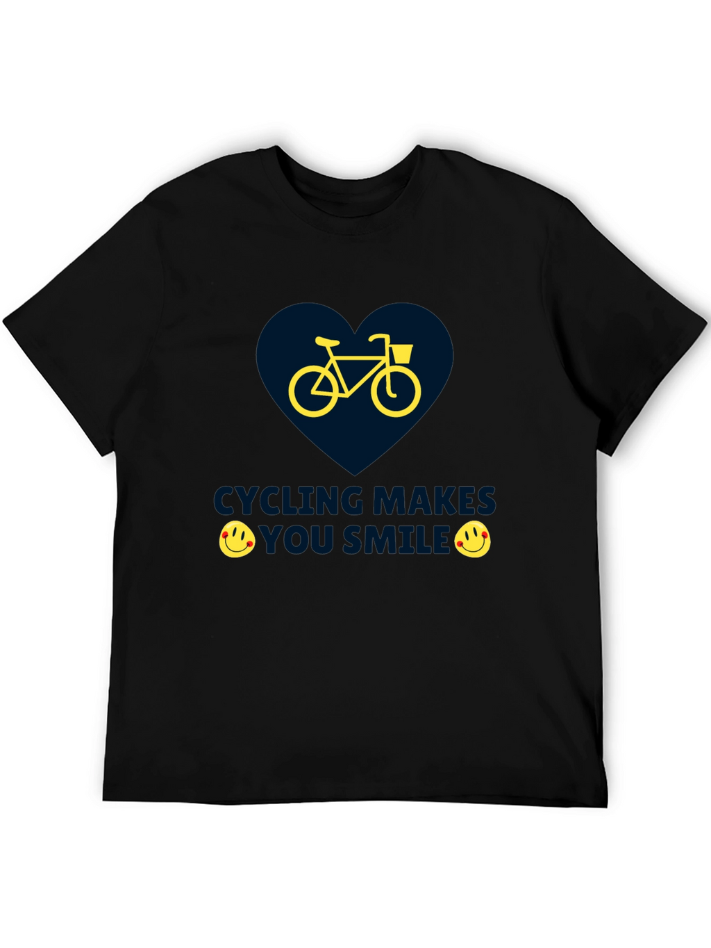 Cycling Makes You Smile Graphic T-Shirt