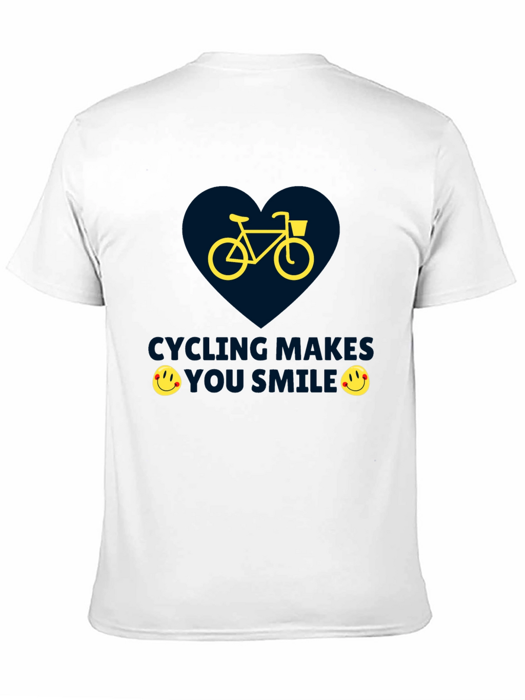 Cycling Makes You Smile Graphic T-Shirt