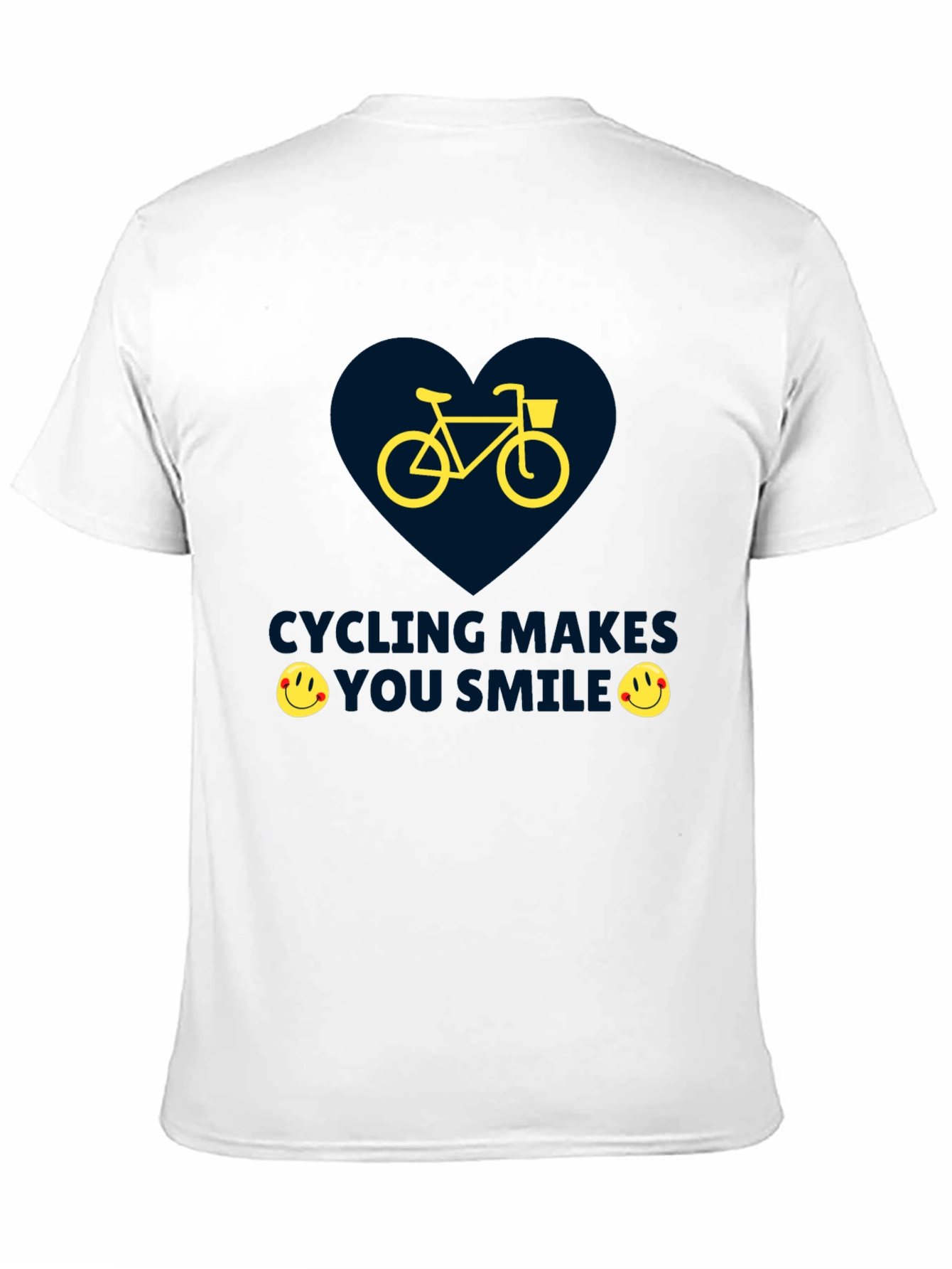 Cycling Makes You Smile Graphic T-Shirt