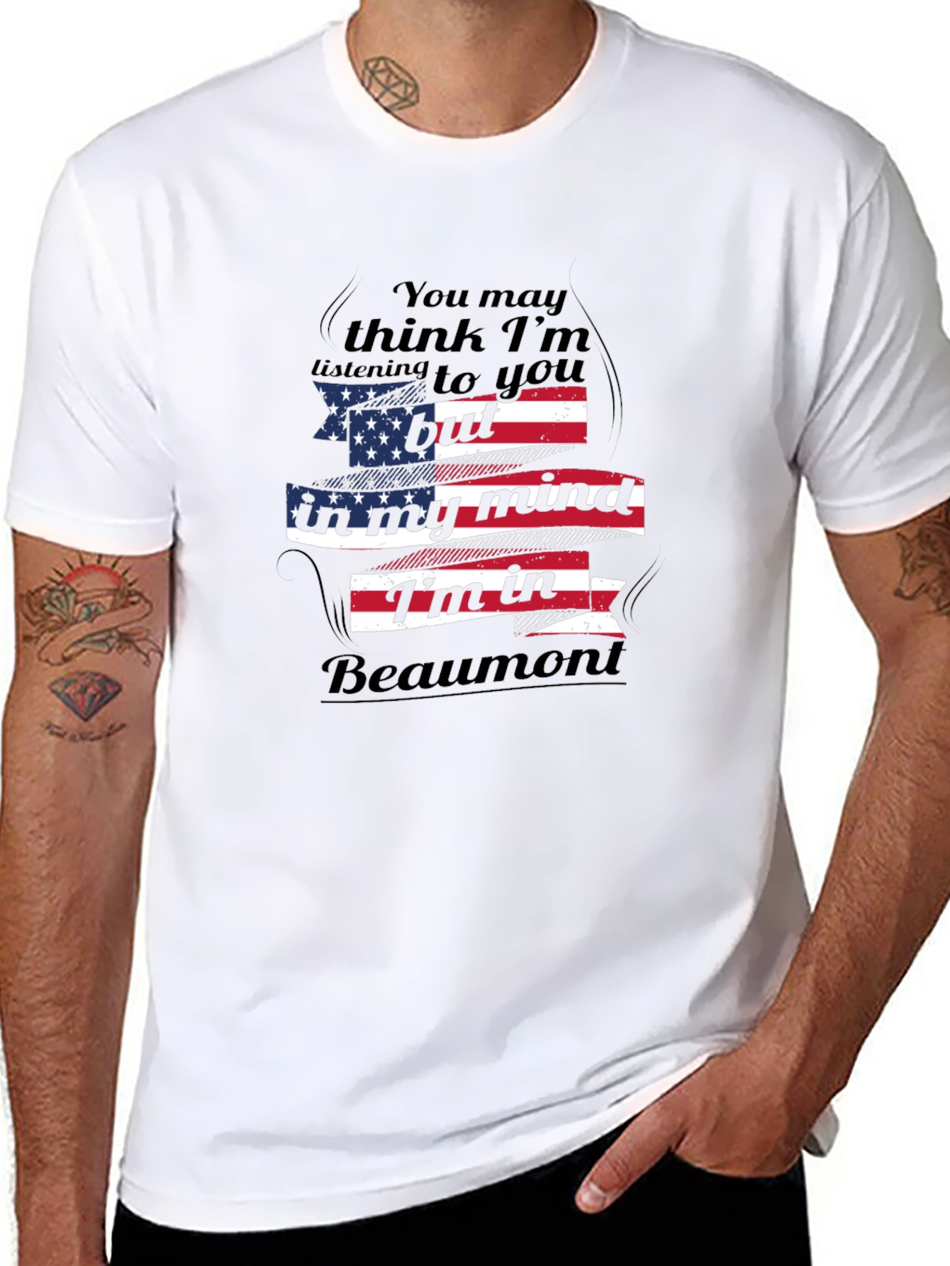 Beaumont Mind T-Shirt - American Flag Design