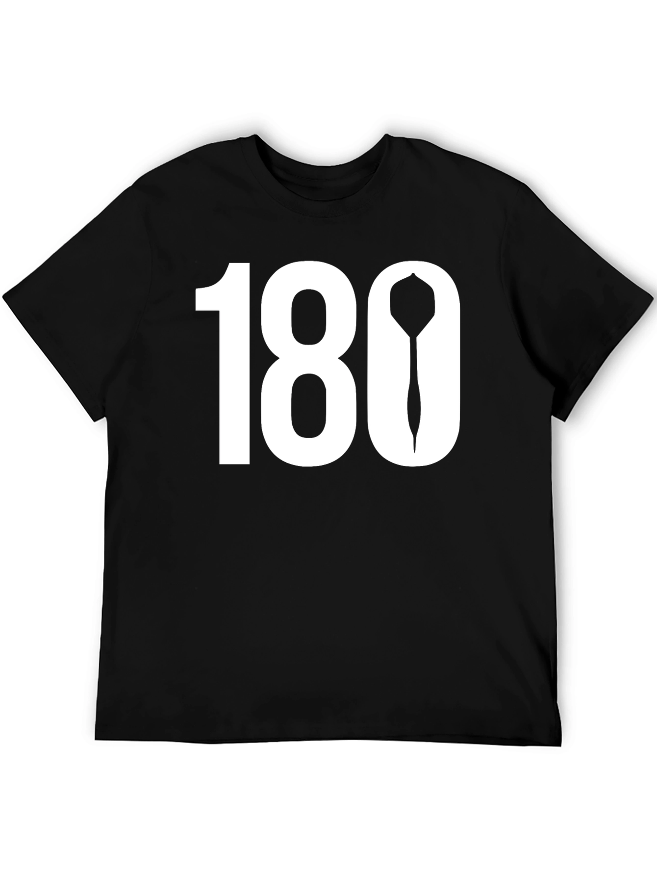 Darts 180 T-Shirt - Black Cotton Tee