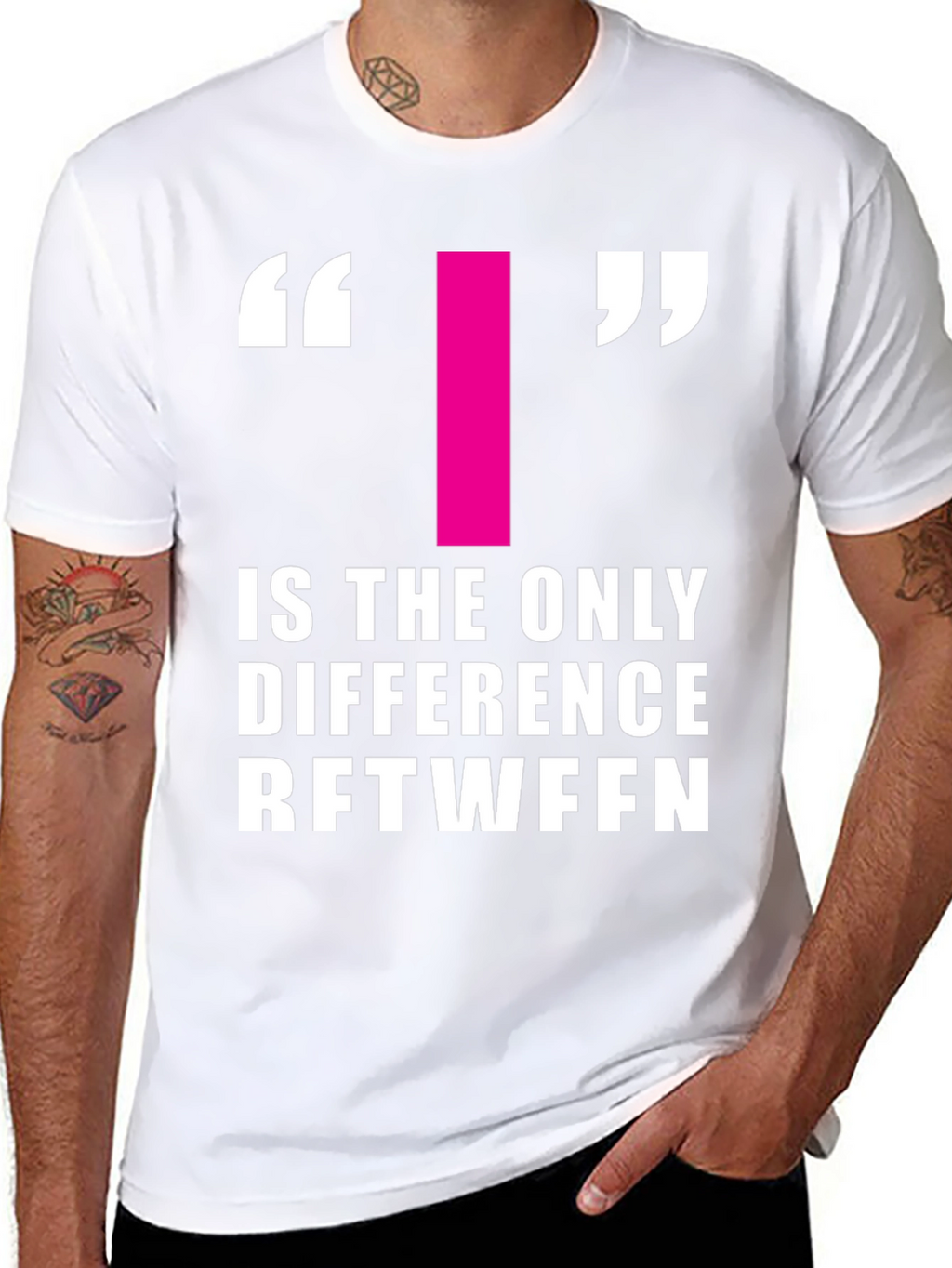 Difference T-Shirt - Funny Wordplay Graphic Tee