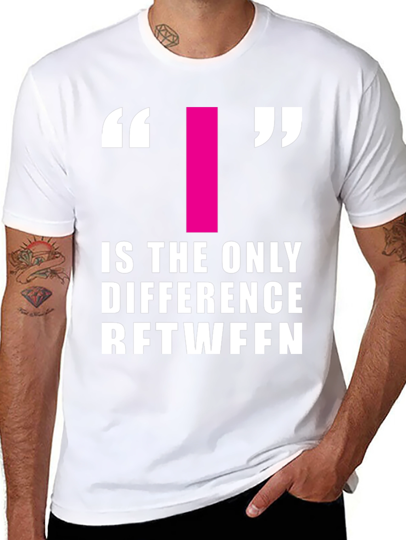 Difference T-Shirt - Funny Wordplay Graphic Tee