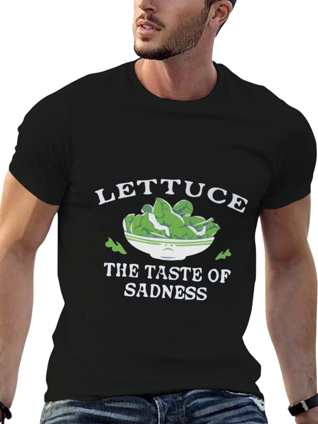 Lettuce The Taste of Sadness Black T-Shirt