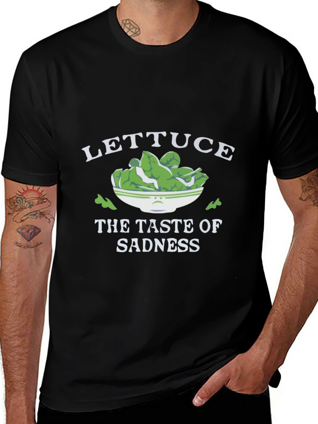 Lettuce The Taste of Sadness Black T-Shirt