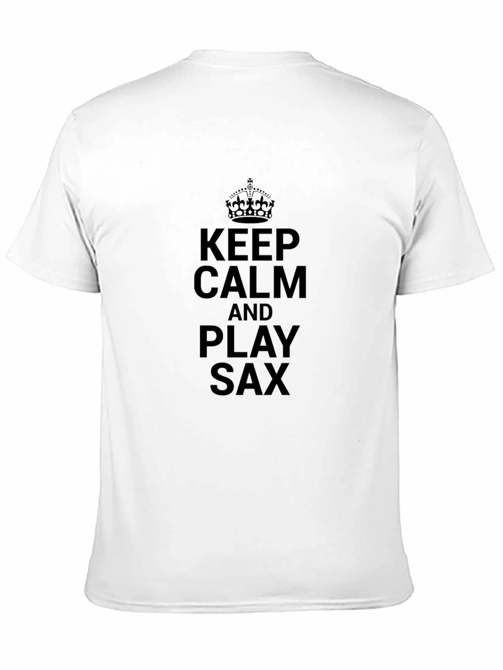 Keep Calm Play Sax Black T-Shirt