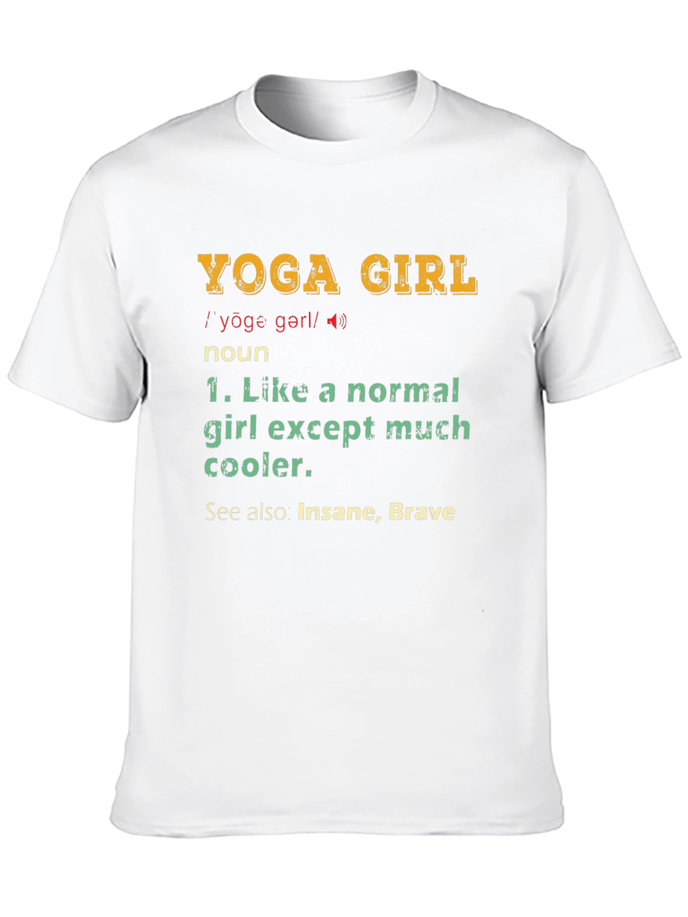Yoga Girl Definition Graphic T-Shirt