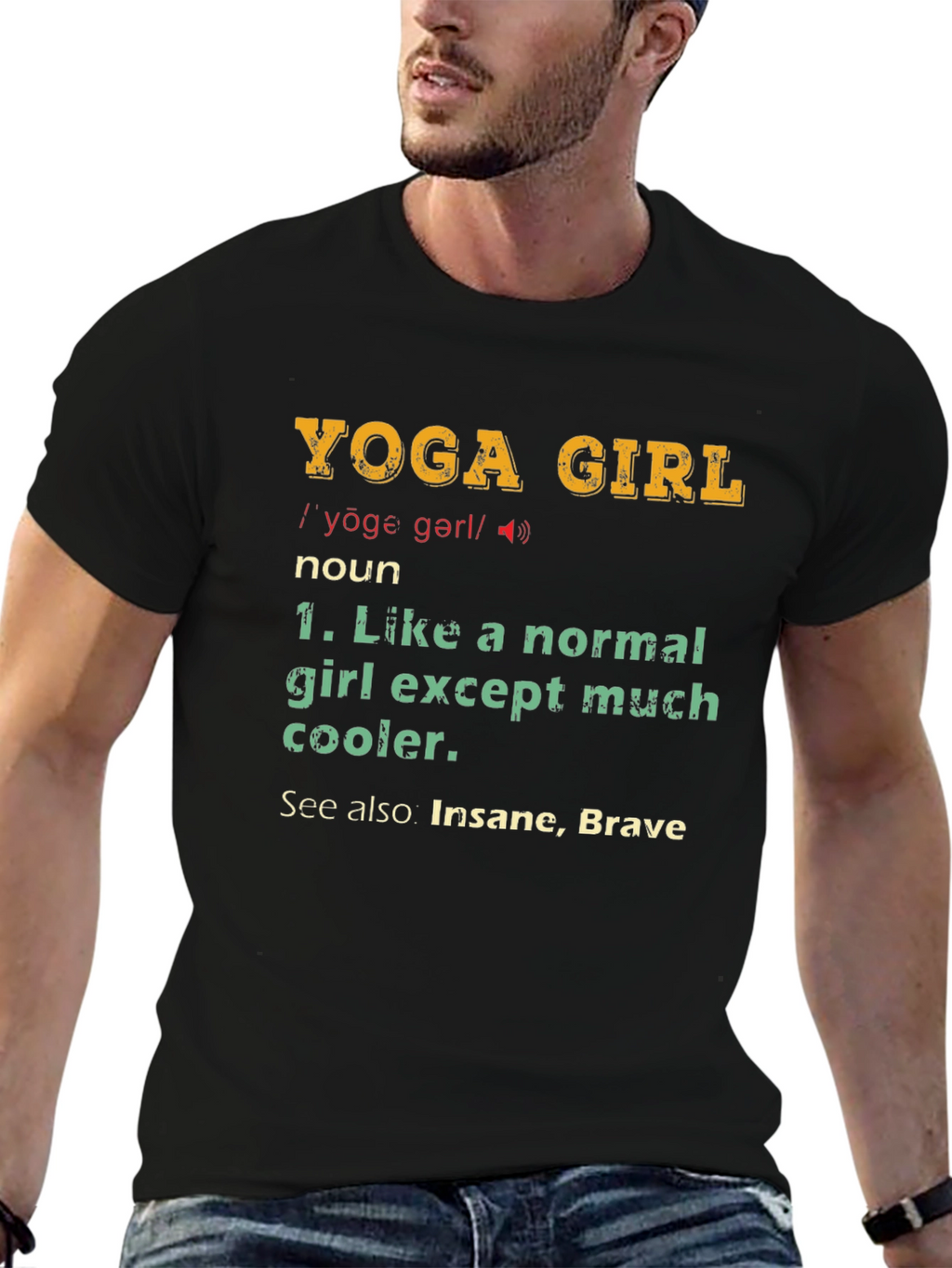 Yoga Girl Definition Graphic T-Shirt