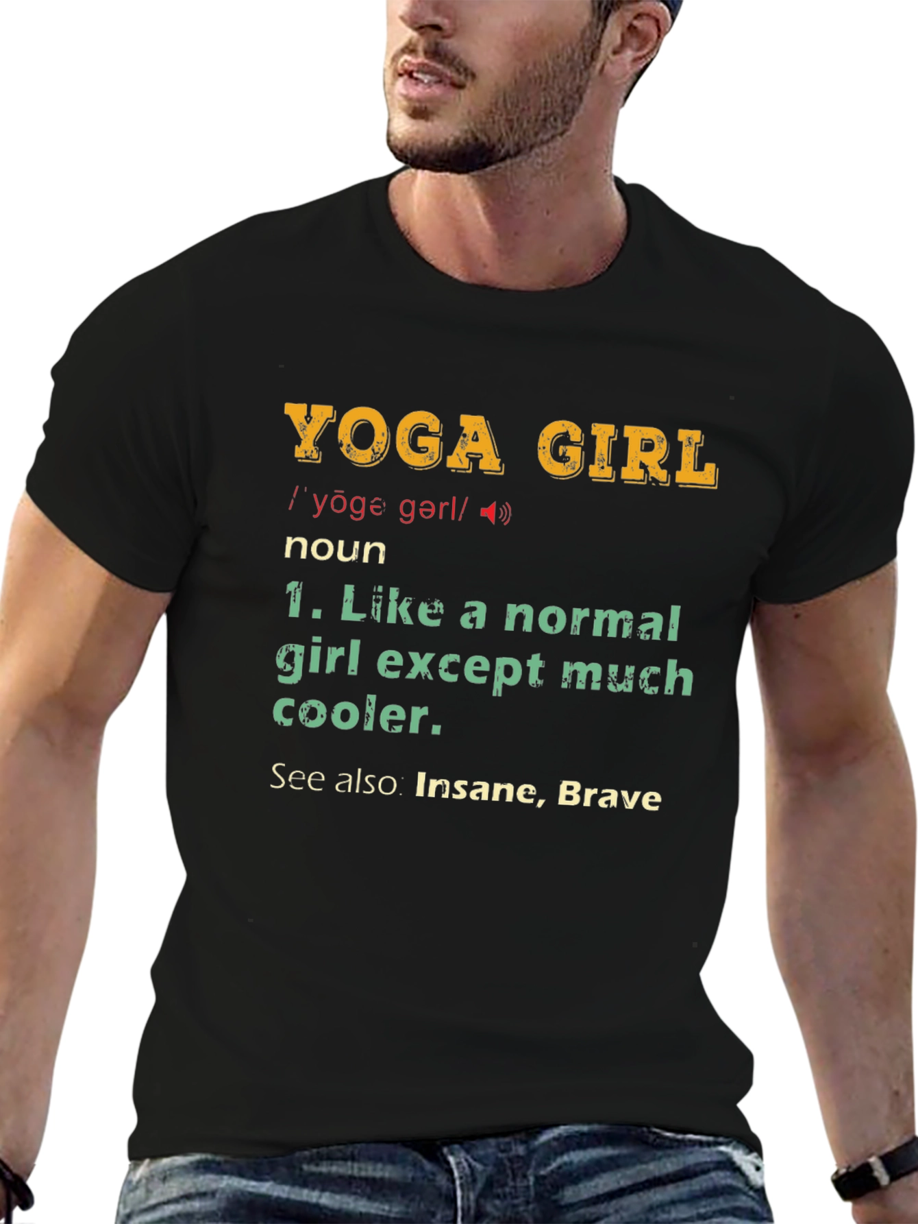 Yoga Girl Definition Graphic T-Shirt