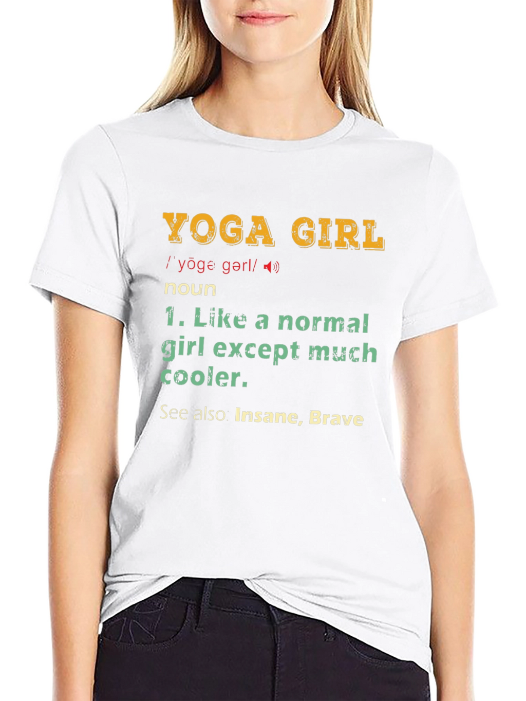 Yoga Girl Definition Graphic T-Shirt