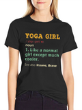 Yoga Girl Definition Graphic T-Shirt