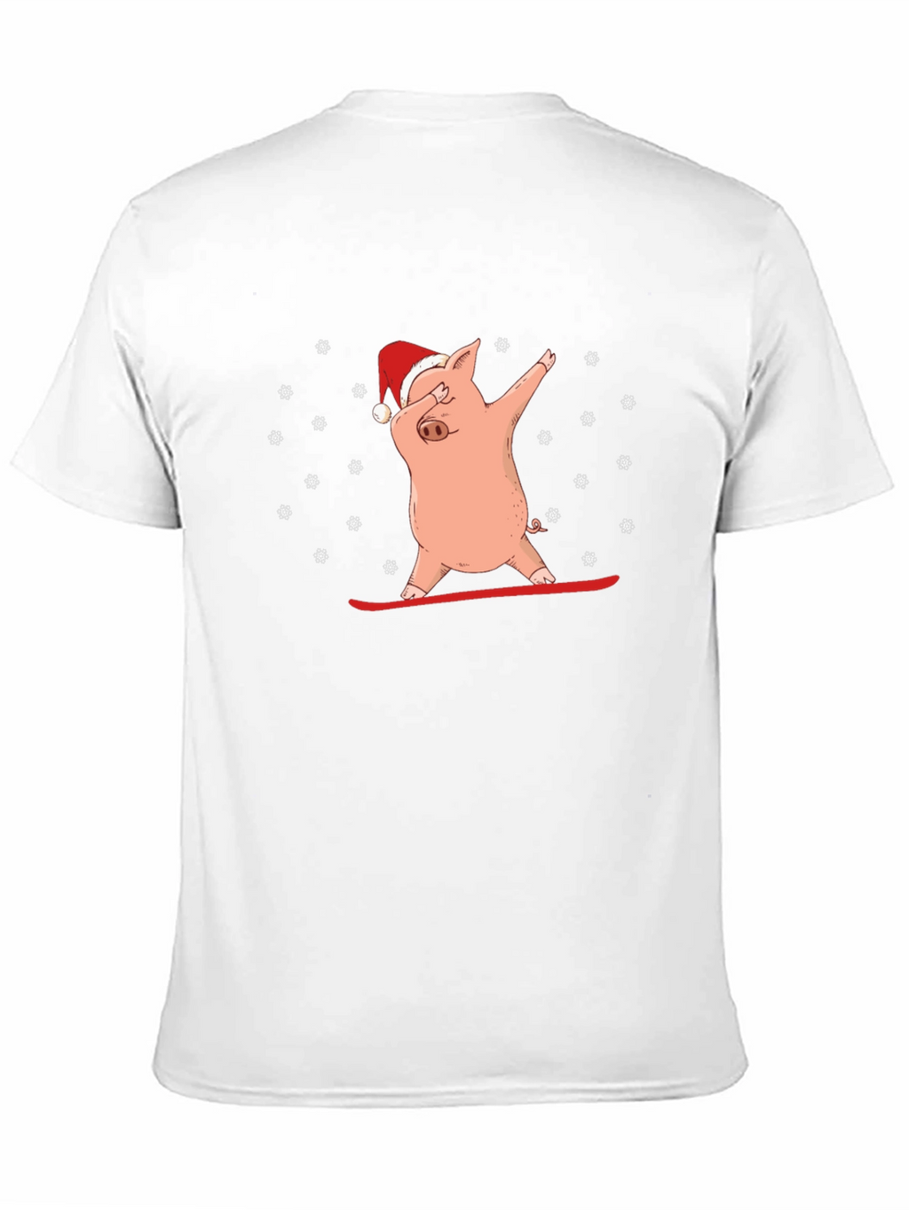 Dabbing Pig in Santa Hat T-Shirt