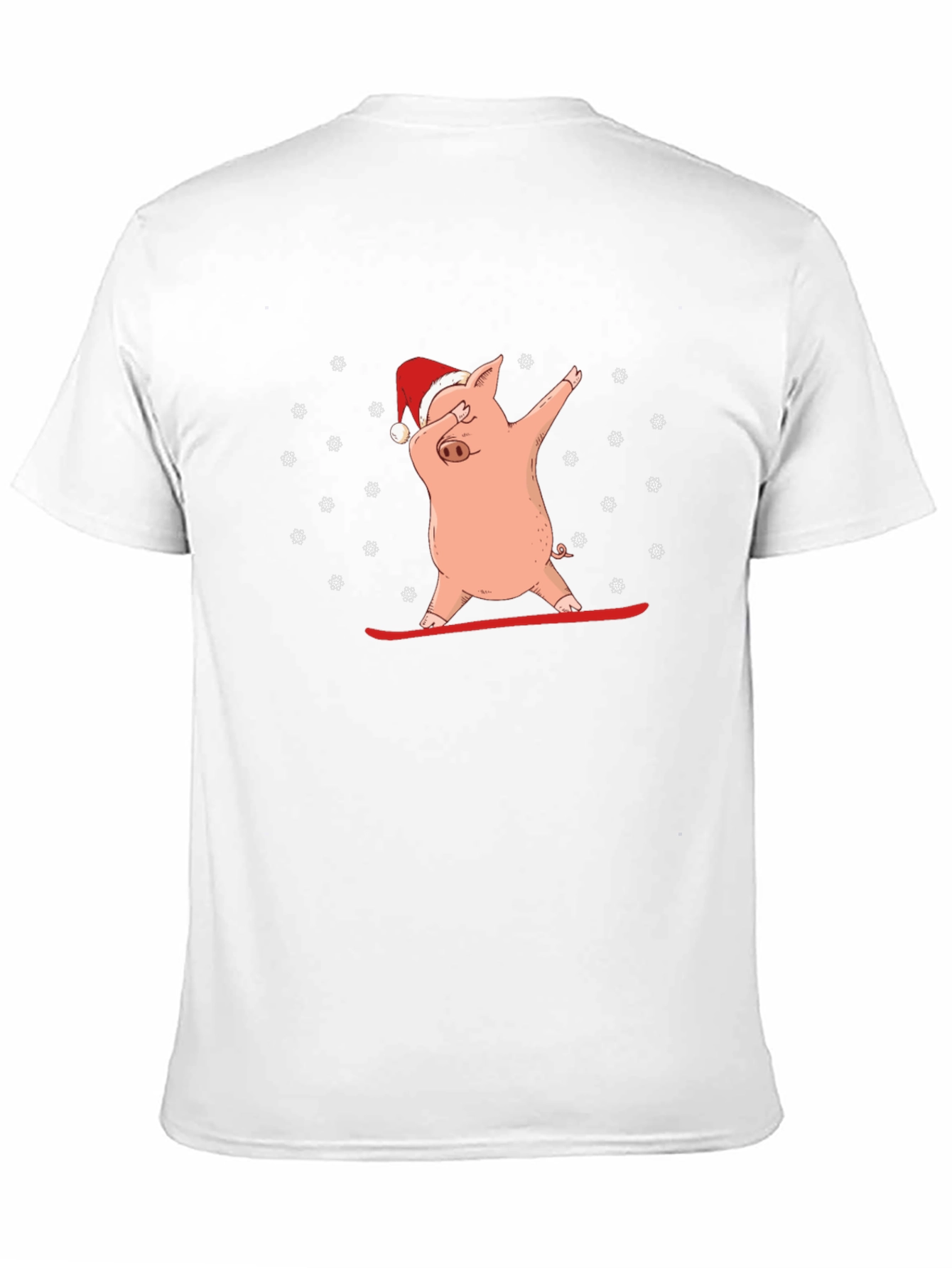 Dabbing Pig in Santa Hat T-Shirt