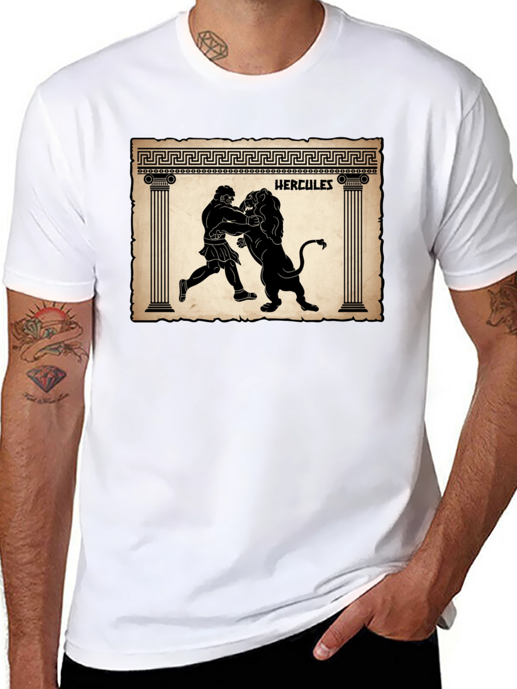 Hercules Lion Graphic T-Shirt