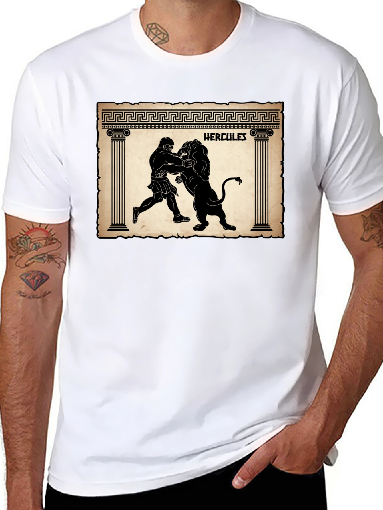 Hercules Lion Graphic T-Shirt