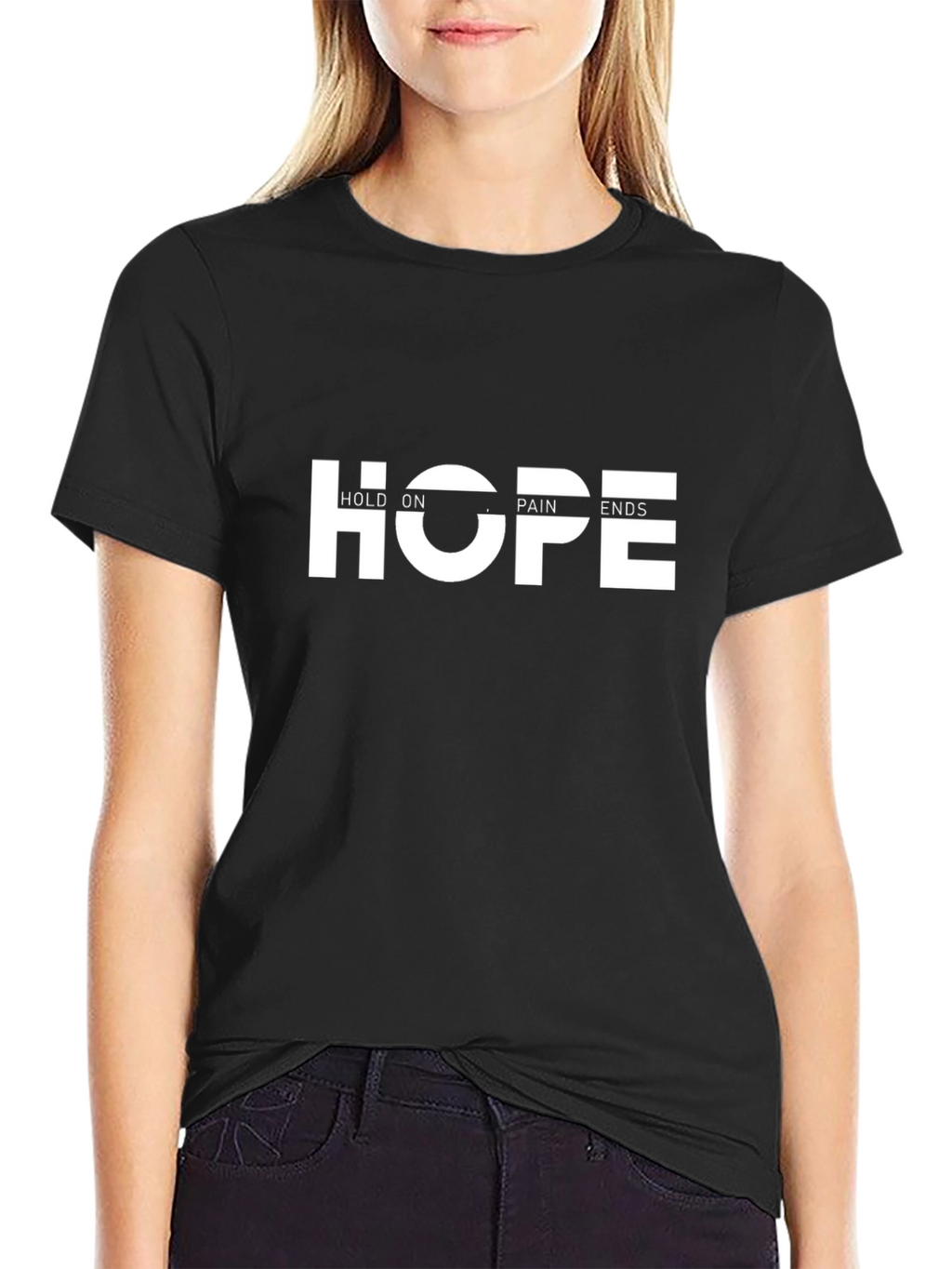 HOPE Graphic Print Black T-Shirt - Inspiring & Stylish