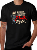 Punk Rock Skeleton Graphic T-Shirt