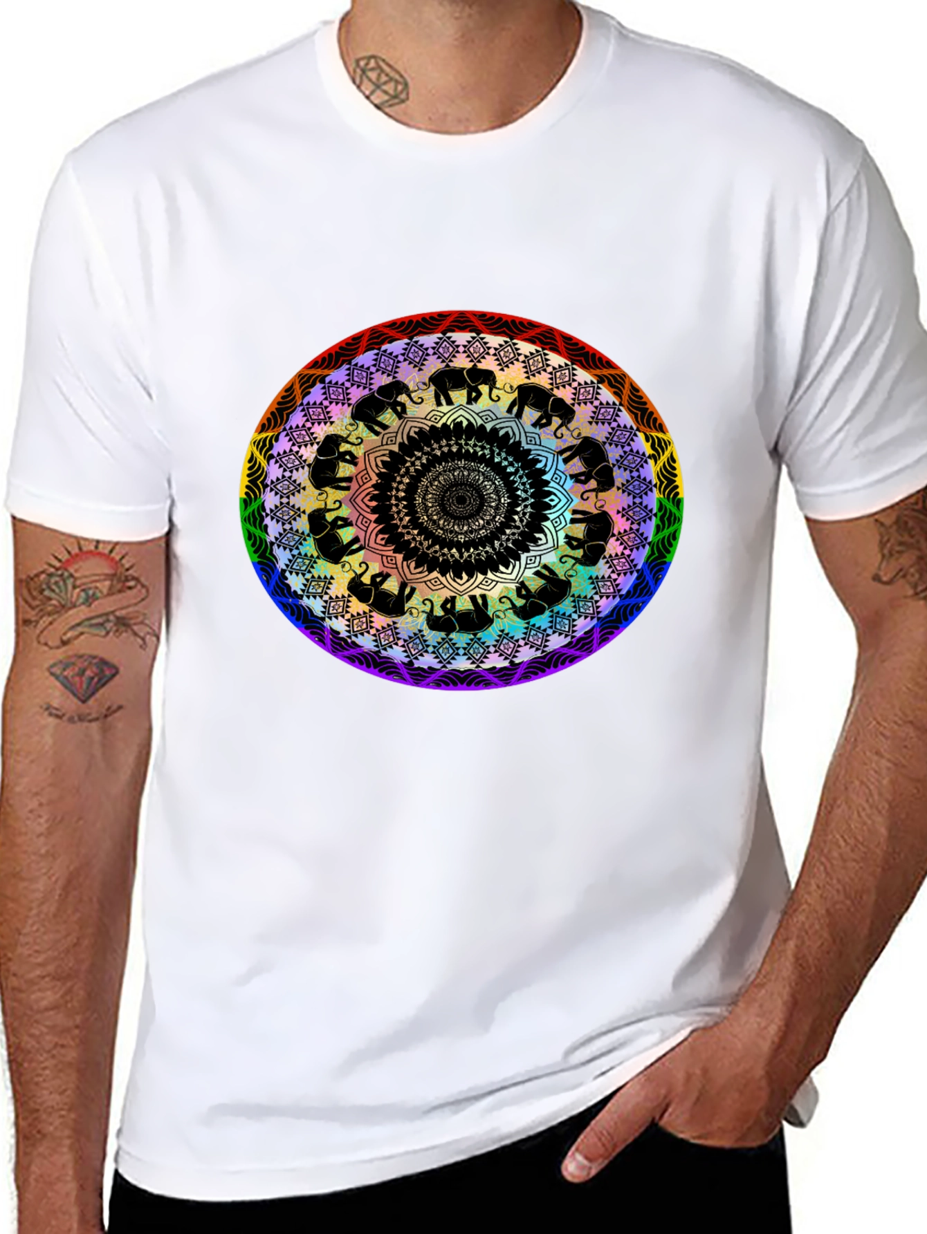 Elephant Mandala T-Shirt