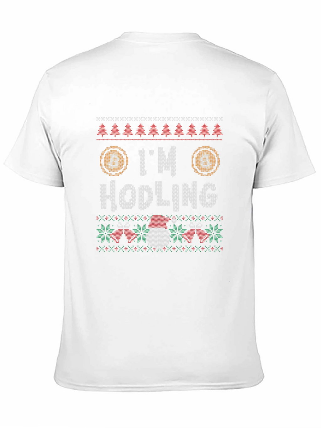 Im Hodling Christmas Sweater Style T-Shirt