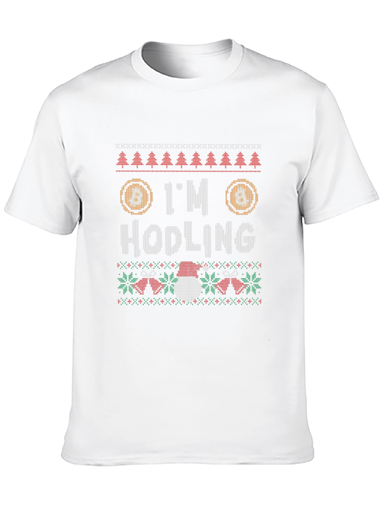 Im Hodling Christmas Sweater Style T-Shirt