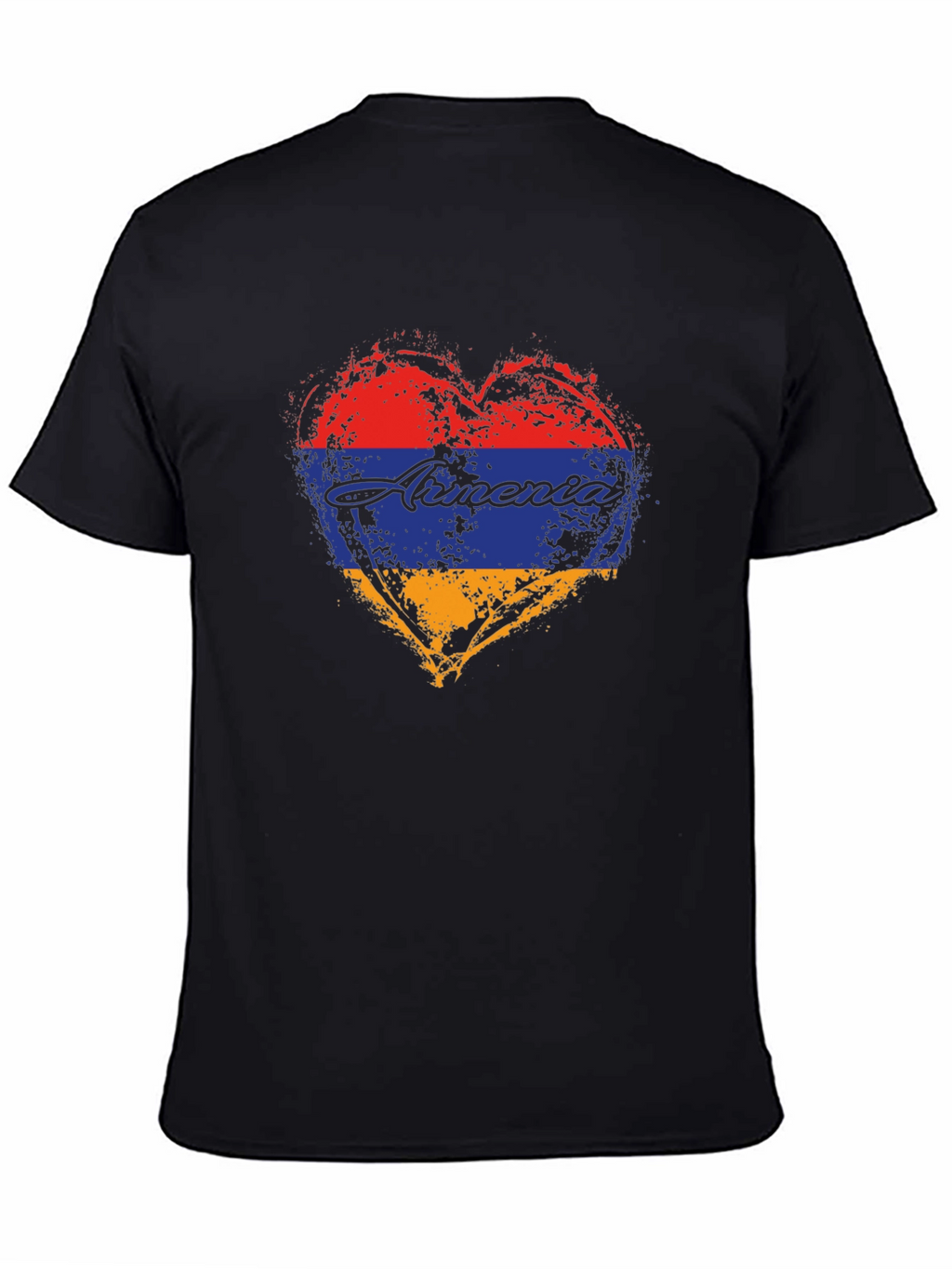 Armenia Heart Flag T-Shirt - Distressed Design