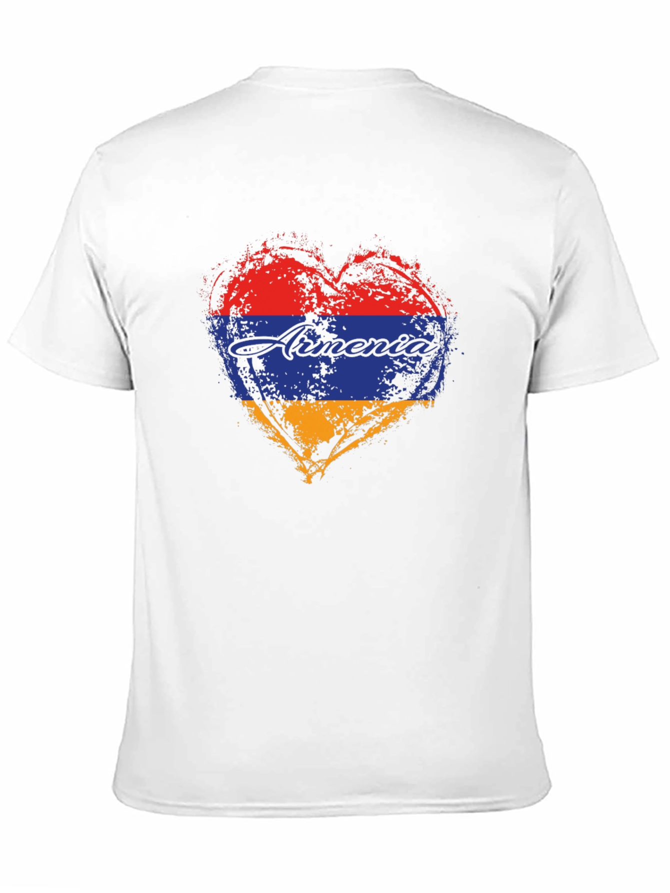 Armenia Heart Flag T-Shirt - Distressed Design