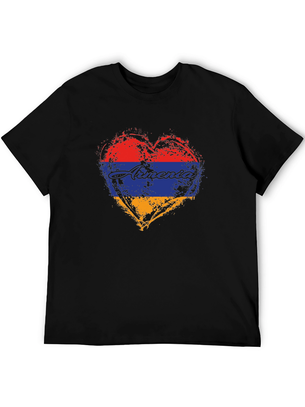 Armenia Heart Flag T-Shirt - Distressed Design