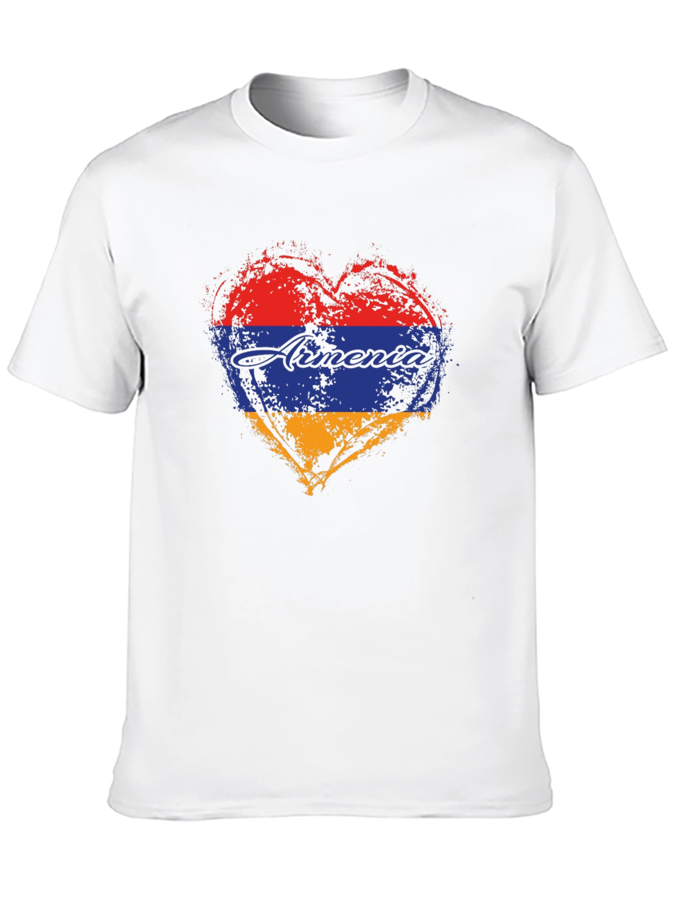 Armenia Heart Flag T-Shirt - Distressed Design