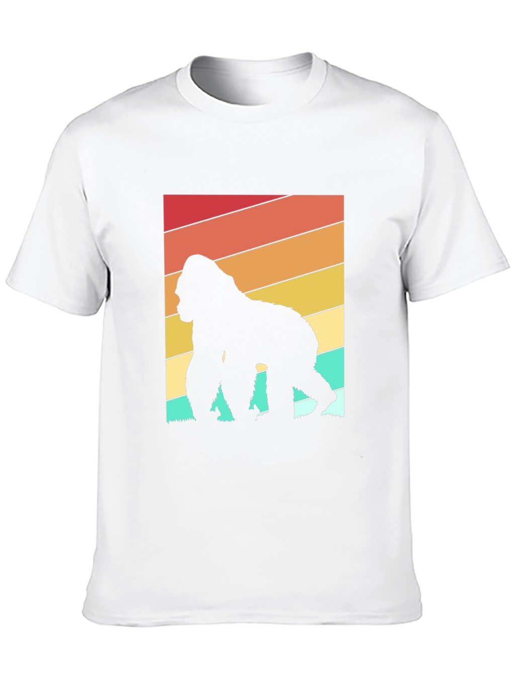 Retro Gorilla Silhouette Graphic Tee