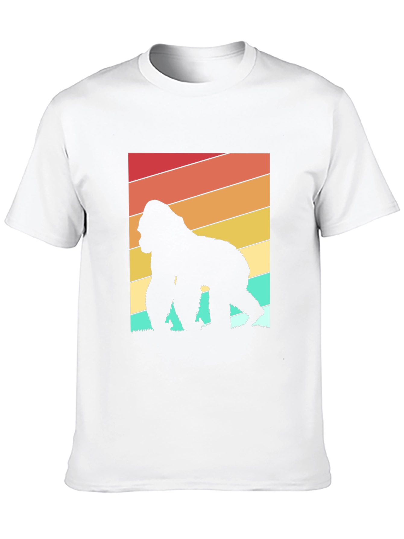 Retro Gorilla Silhouette Graphic Tee
