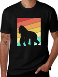 Retro Gorilla Silhouette Graphic Tee