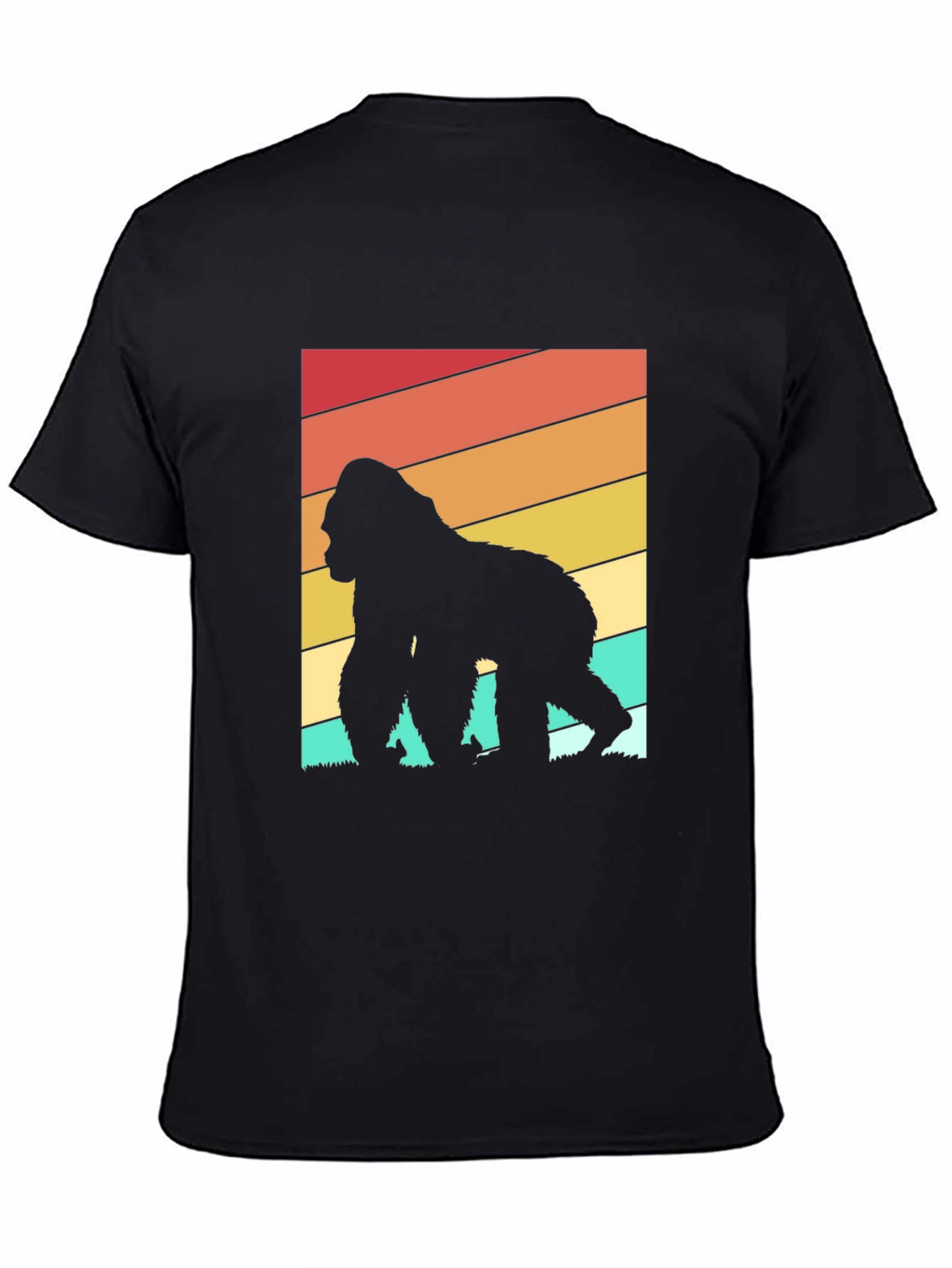 Retro Gorilla Silhouette Graphic Tee