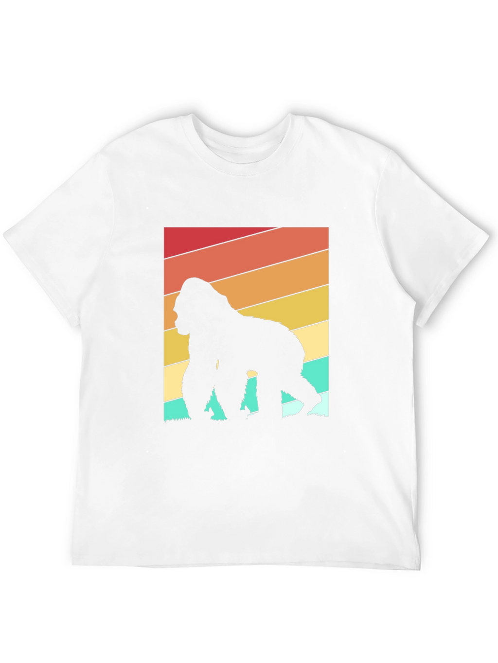 Retro Gorilla Silhouette Graphic Tee