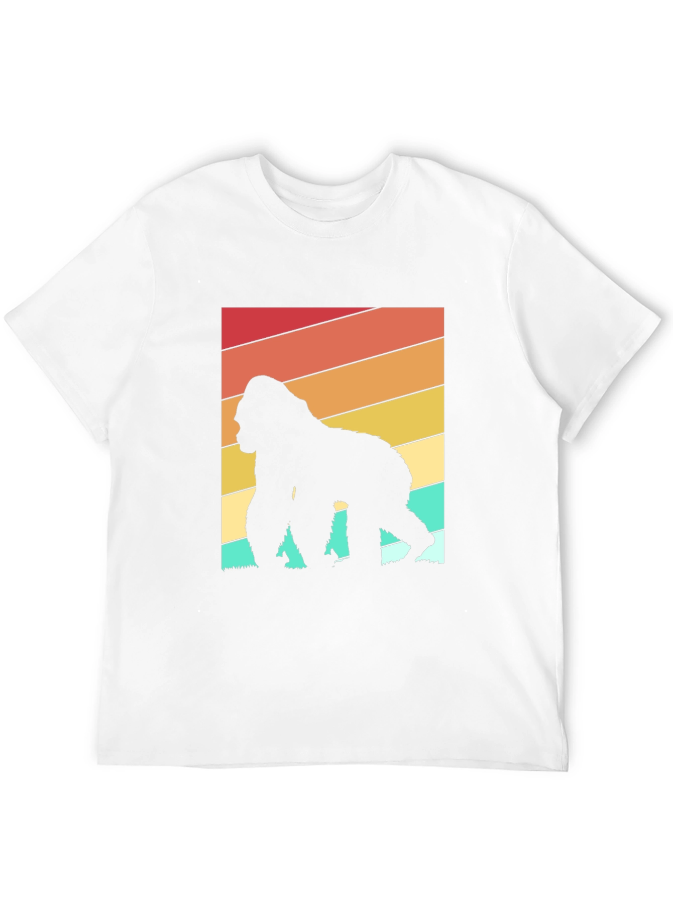 Retro Gorilla Silhouette Graphic Tee